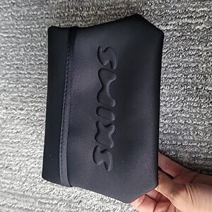 SKIMS Small Neoprene Pouch Color Soot NEW